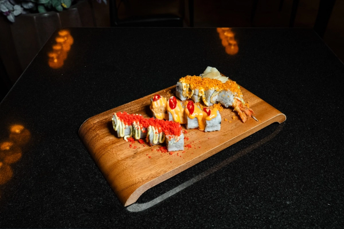 Premium signature rolls platter at Mizu restaurant
